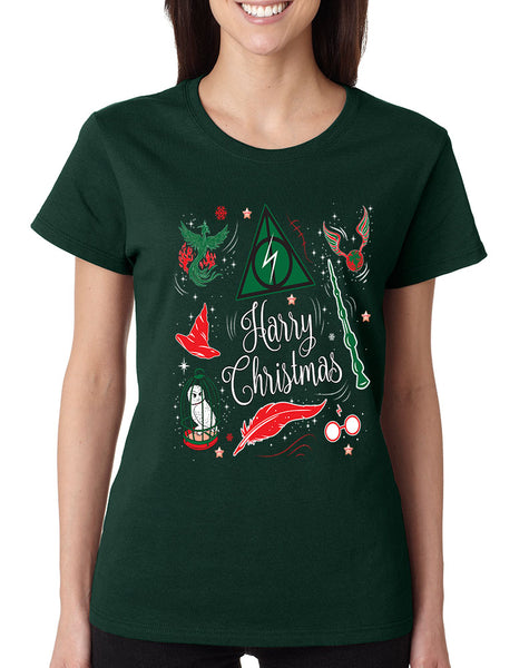 Women's T Shirt Harry Christmas Cute Holiday Ugly Xmas Tshirt