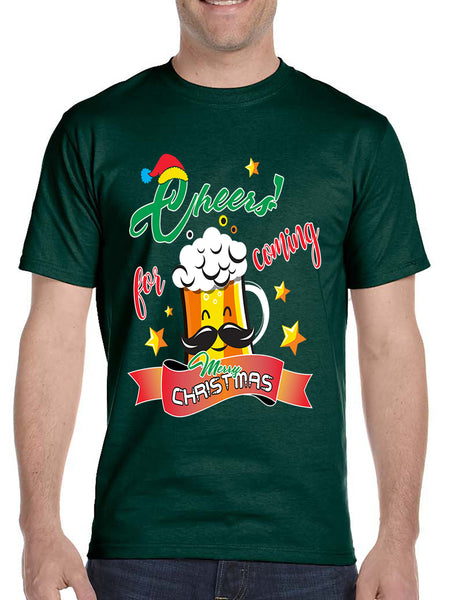 Men's T Shirt Cheers For Coming Xmas Gift Cool Idea