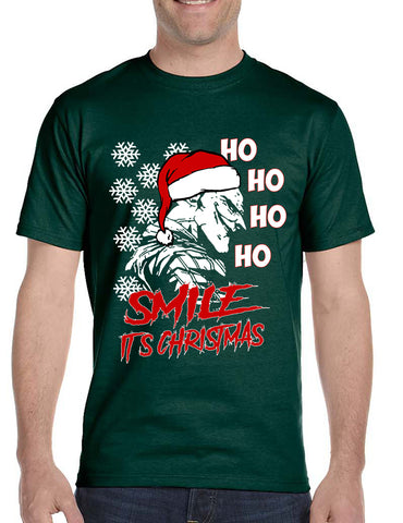 Men's T Shirt Christmas Joker Smile Its Christmas Ugly Holiday Tee