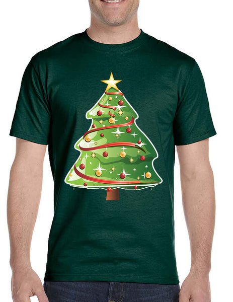 Men's T Shirt Christmas Tree Cute Holiday Gift Trendy Ugly Tee