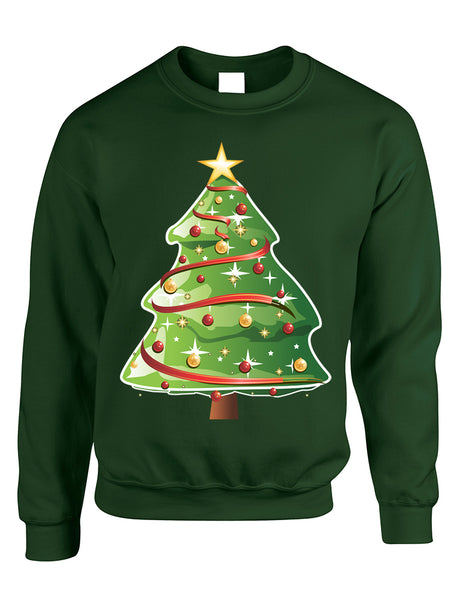 Adult Sweatshirt Christmas Tree Cool Ugly Xmas Trendy Present