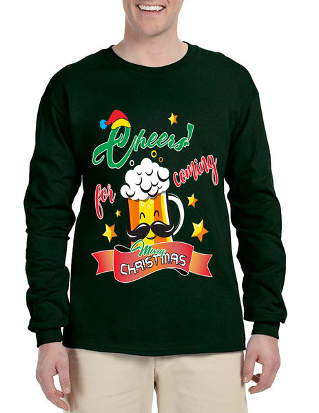 Men's Long Sleeve Cheers For Coming Xmas Gift Idea