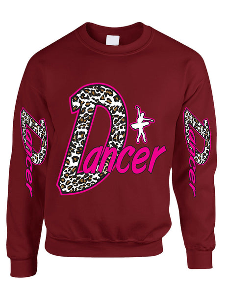 Dancer White Leopard women's sweatshirt - ALLNTRENDSHOP