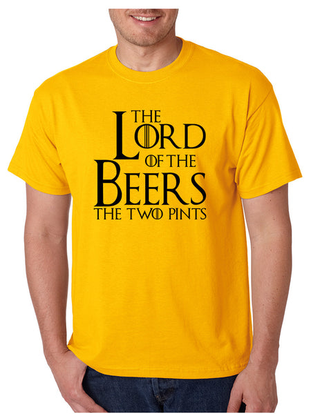 Men's T Shirt The Lord Of The Beers Two Pints Funny T Shirt