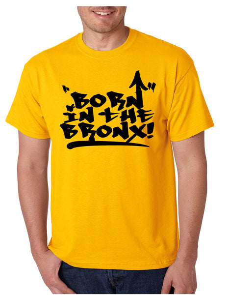 Men's T Shirt Born In The Bronx Cool Neighborhood TShirt