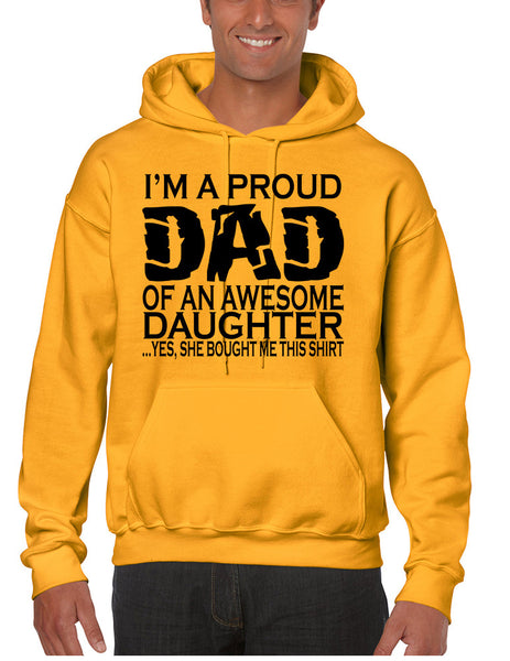 Men's Hoodie I'm A Proud Dad Of An Awesome Daughter Funny