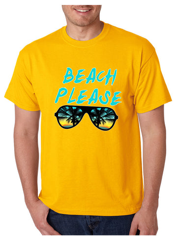 Men's T Shirt Beach Please Love Summer Vacation Beachwear
