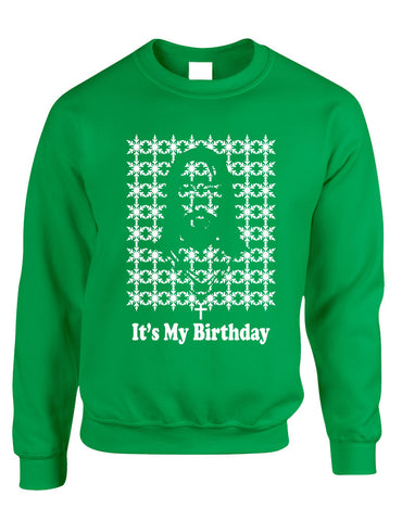 Its my birthday Jesus womens long sleeve sweatshirt - ALLNTRENDSHOP - 1