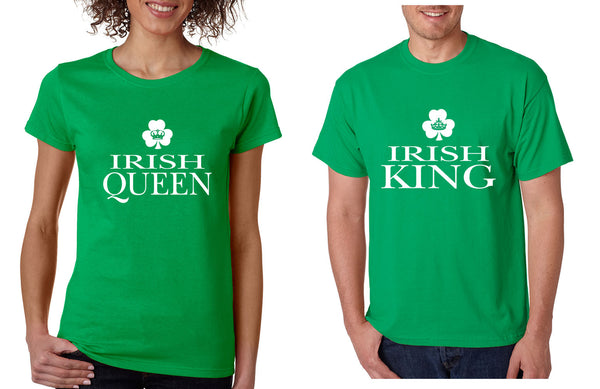Couple T Shirt Irish Queen Irish King St Patrick's Party Shirt Set