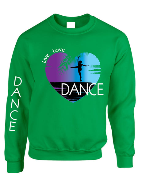 Adult Sweatshirt Dance Art Purple Print Love Cute Top Nice Gift - ALLNTRENDSHOP - 5