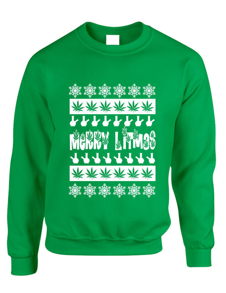 Merry Litmas bong woman sweatshirt - ALLNTRENDSHOP - 3