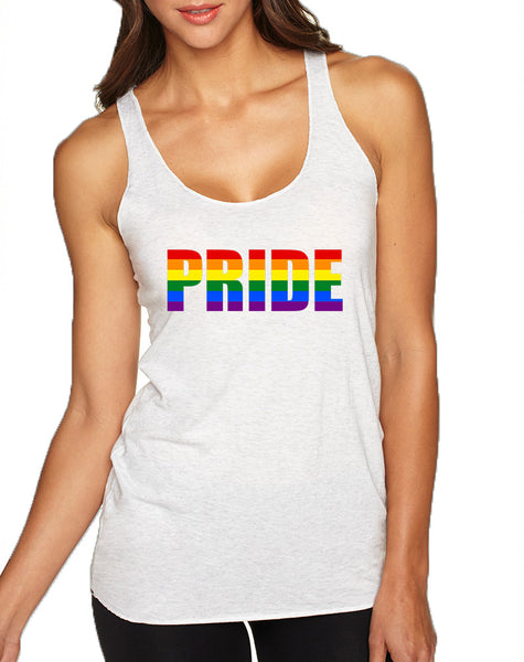 Women's Tank Top Pride Rainbow Colors Gay Support Love