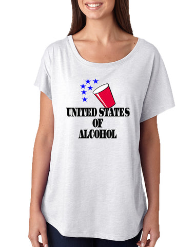 Women's Dolman United States Of Alcohol 4th Of July Top