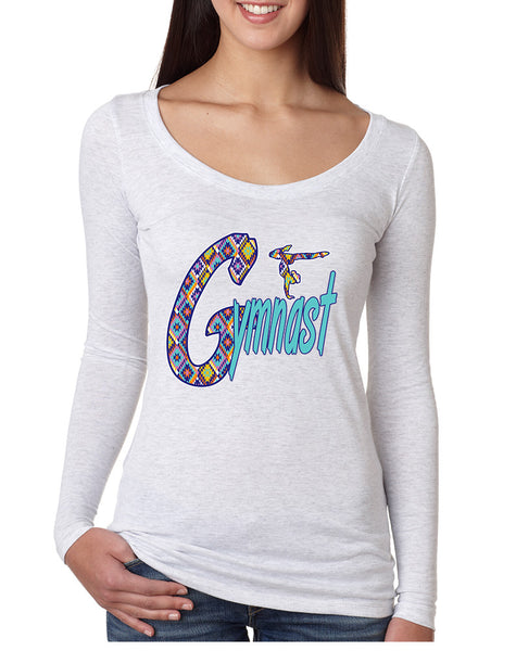 Women's Shirt Gymnast Aztec Love Gymnastic Top Sport Gym