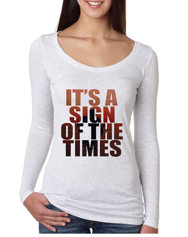 Women's Shirt It's A Sign Of The Times Styles Shirt Popular Top