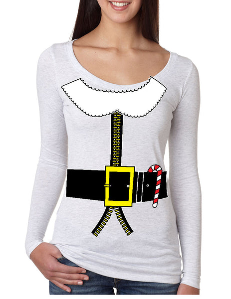Women's Shirt Elf Suit Santa's Elves Christmas Gift Xmas Top - ALLNTRENDSHOP - 4
