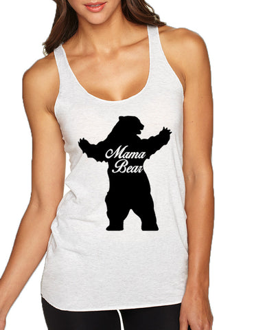 Women's Tank Top Mama Bear Family Top Mother Holiday Gift - ALLNTRENDSHOP - 1