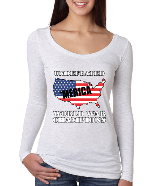 Women's Shirt Undefeated World War Champions 4th Of July