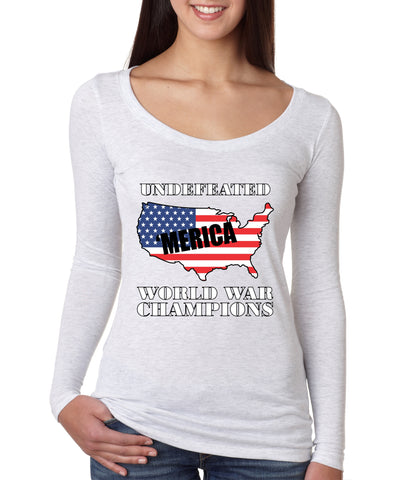 Women's Shirt Undefeated World War Champions 4th Of July
