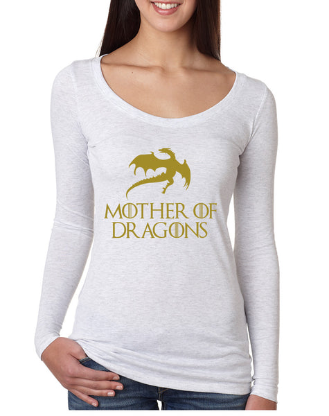 Women's Shirt Mother Of Dragons Gold Print Graphic Shirt