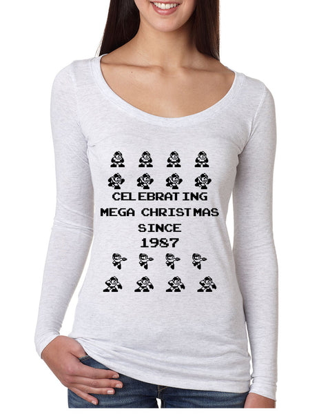 Women's Shirt Celebrating Mega Christmas Ugly Sweater Holiday - ALLNTRENDSHOP - 3
