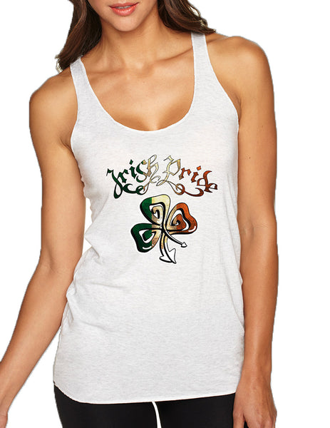 Women's Tank Top Irish Pride Shamrock St Patrick's Top