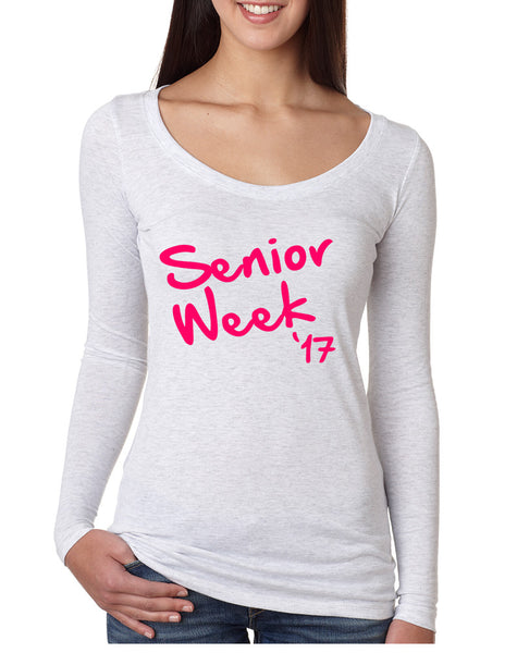 Women's Shirt Senior Week 17 Pink Class Of 2017 Party Shirt