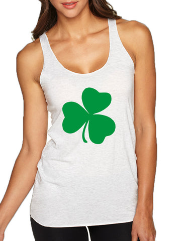 Women's Tank Top Green Shamrock Graphic St Patrick's Day Top - ALLNTRENDSHOP - 1