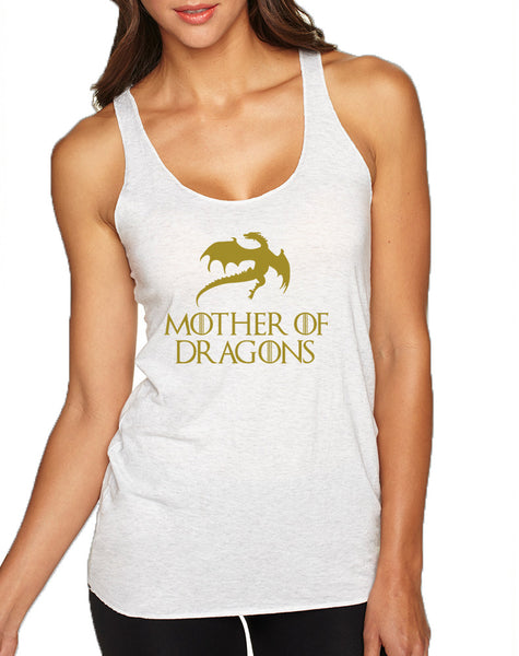 Women's Tank Top Mother Of Dragons Gold Print Graphic Top