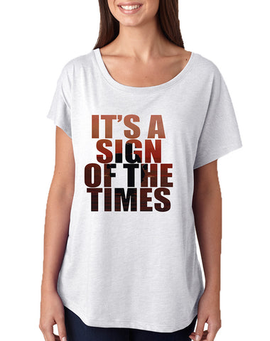Women's Dolman It's A Sign Of The Times Styles Popular Song