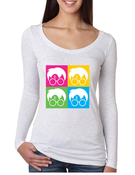 Women's Shirt 4 Faces Harry Glasses Scar Popular Cool T Shirt - ALLNTRENDSHOP - 2