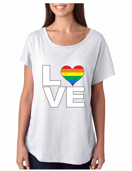 Love pride gays lesbians women tri-blend dolman shirt - ALLNTRENDSHOP - 4
