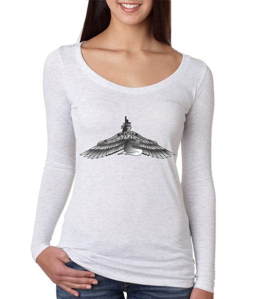 Rihanna inspired body tattoos Women Long Sleeve Shirt