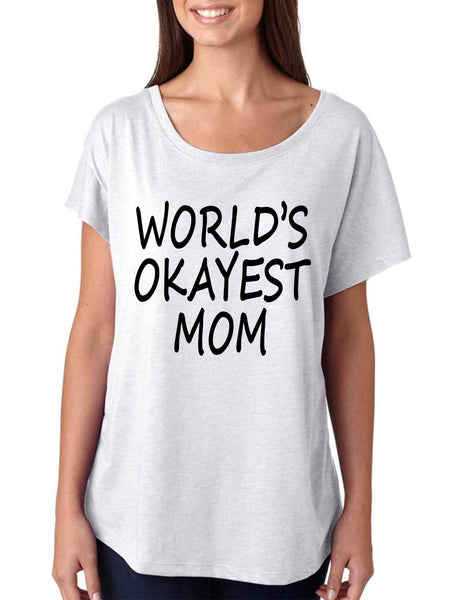 World's OKayest mom mothers day women's triblend dolman shirt - ALLNTRENDSHOP - 3