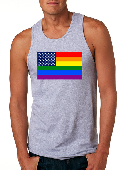 Men's Tank Top United States Gay Pride Flag Support Love Top