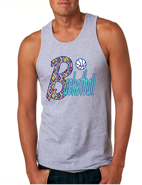 Men's Tank Top Basketball Aztec Love Sport Gym Top Fitness