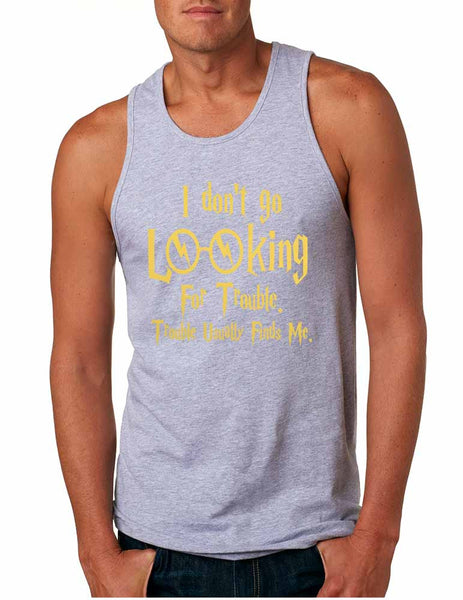 Men's Tank Top I Don't Go Looking For Trouble Finds Me - ALLNTRENDSHOP - 2