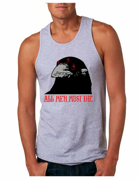 Three-eyed Crow All men must die men jersey tank top - ALLNTRENDSHOP - 4