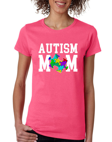 Women's T Shirt Autism Mom Autistic Awareness TShirt