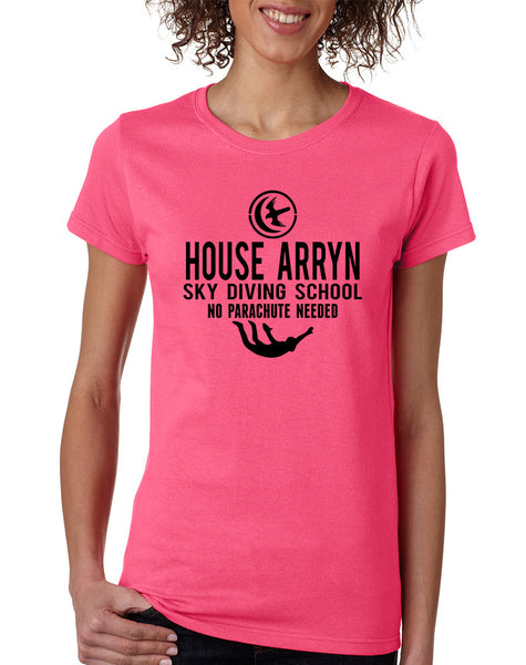 Women's T Shirt House Arryn Sky Diving School Trendy Tee