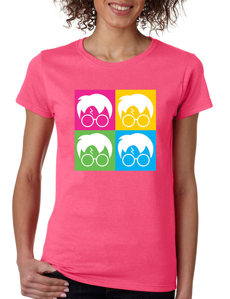 Women's T Shirt 4 Faces Harry Glasses Scar Cool Popular Shirt - ALLNTRENDSHOP - 3