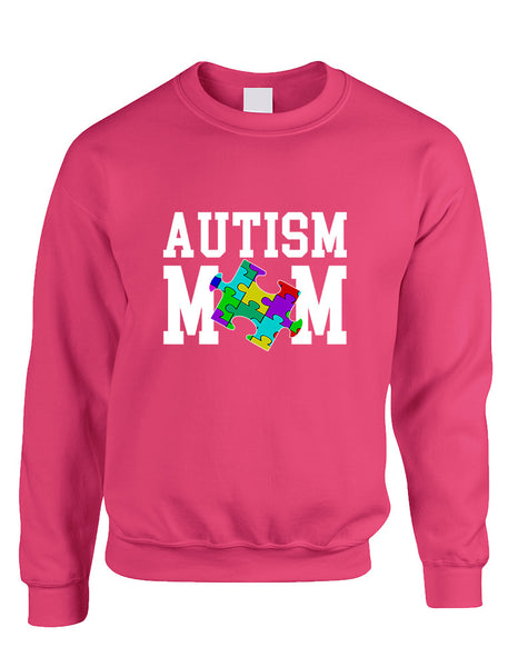 Adult Sweatshirt Autism Mom Autistic Awareness Top