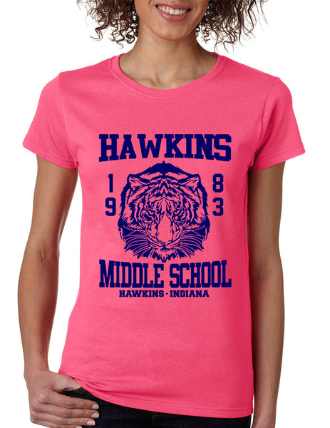 Women's T Shirt Hawkins Middle School 1983 - ALLNTRENDSHOP - 5