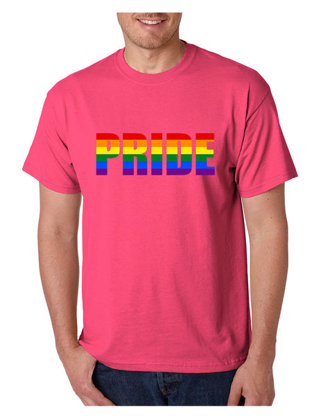 Men's T Shirt Pride Rainbow Colors Gay Love Parade Tee