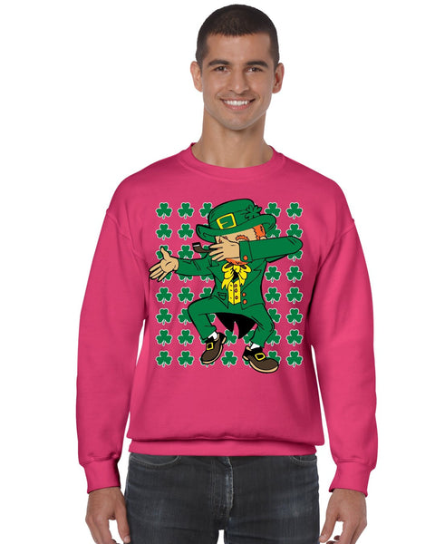 Dabbing Irish Leprechaun St patrick men sweatshirt - ALLNTRENDSHOP