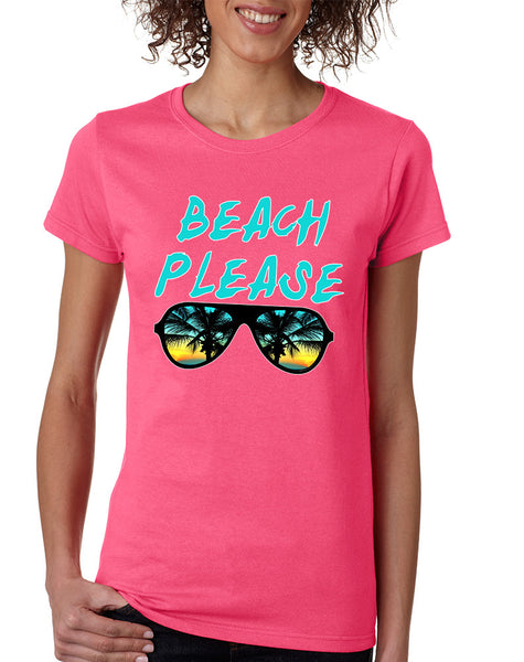Women's T Shirt Beach Please Summer Vacation Beachwear