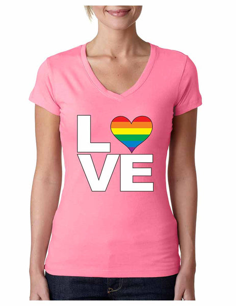 Love pride gays lesbians Women Sporty V - ALLNTRENDSHOP - 4