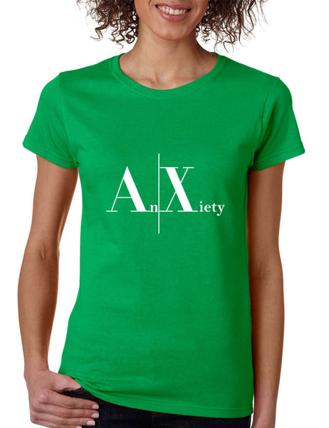 Women's T Shirt Anxiety An Xiety Shirt Trendy Tee Popular Yoga Top