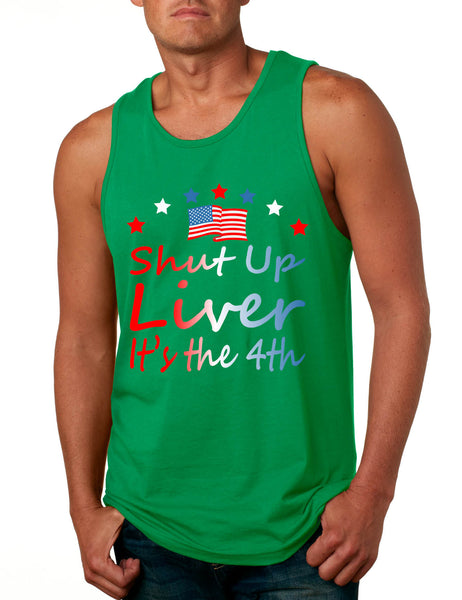 Men's Tank Top Shut Up Liver It's The 4th Of July USA Drinking Party