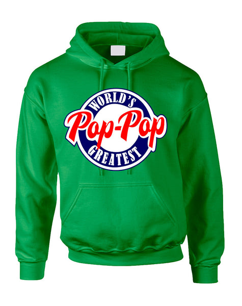 Men's Hoodie World's Greatest Pop Pop Love Family Top